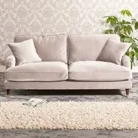 Mackenzie 4-Seater Sofa - Silver, Velvet
