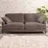 Mackenzie 4-Seater Sofa - Taupe, Velvet