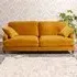 Mackenzie 4-Seater Sofa - Yellow, Velvet