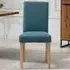 Maiolo Set of 2 High-Back Dining Chairs - Teal, Fabric