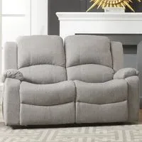 Marldon 2-Seater Electric Recliner Sofa - Light Grey