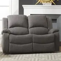 Marldon 2-Seater Manual Recliner Sofa - Dark Grey