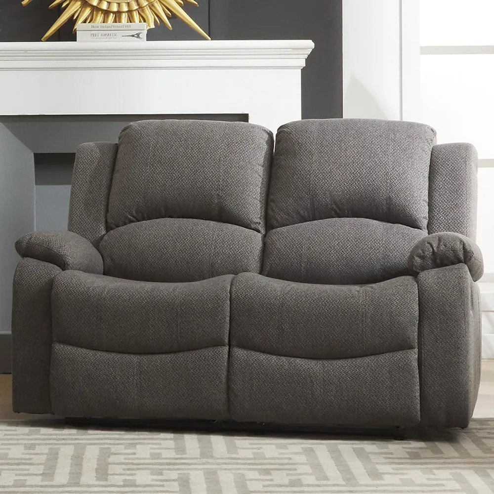 Marldon 2-Seater Manual Recliner Sofa - Dark Grey