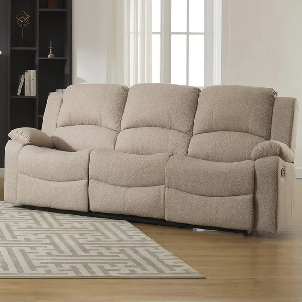 Marldon 3-Seater Electric Recliner Sofa - Cream