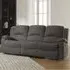 Marldon 3 Seater Manual Recliner Sofa - Dark Grey