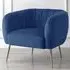 Matilda Accent Chair - Blue, Velvet