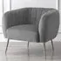 Matilda Accent Chair - Grey, Velvet