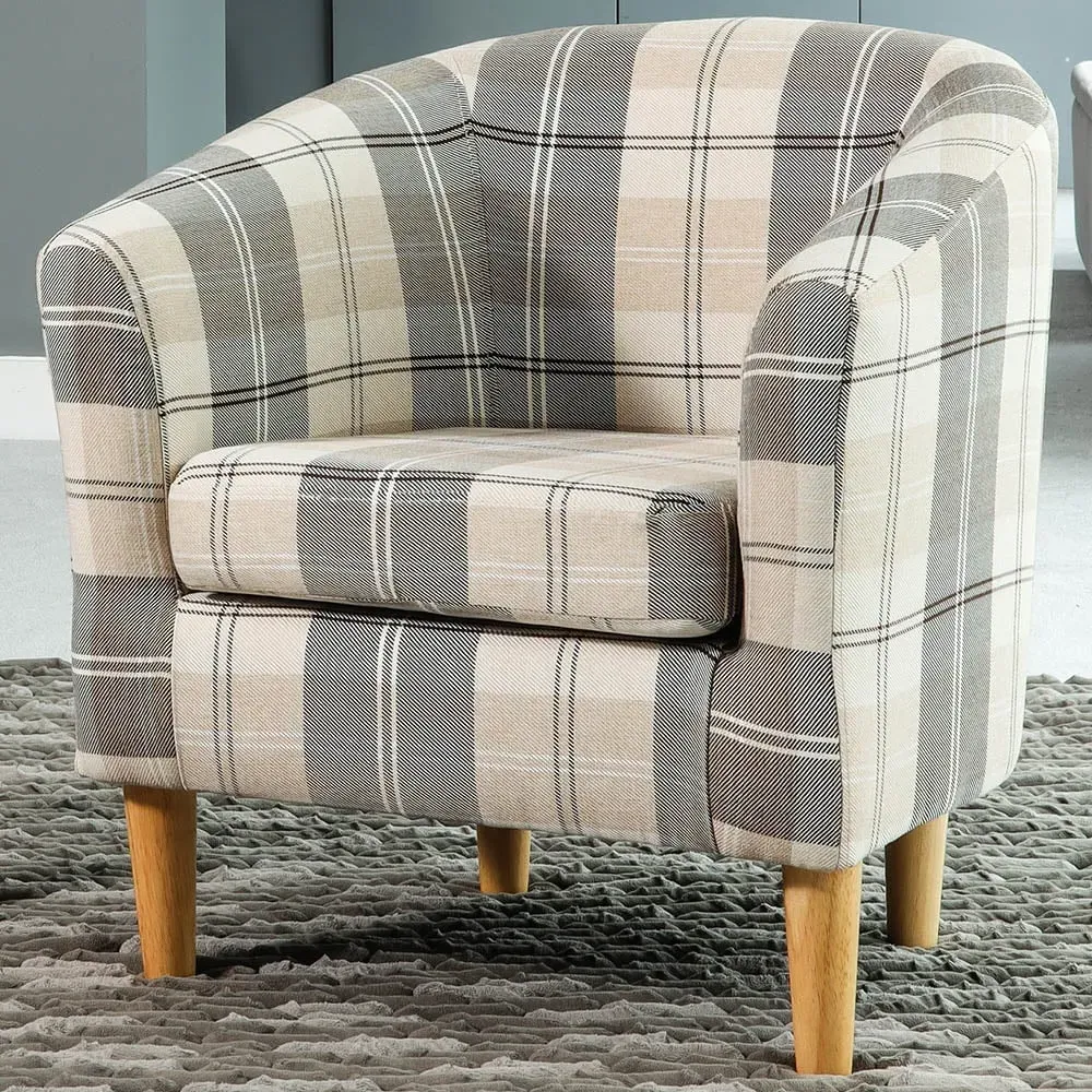 Medford Tub Chair with Removable Cushion - Beige image