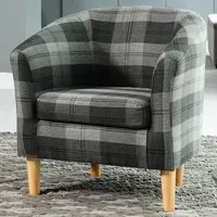 Medford Tub Chair with Removable Cushion - Grey