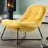 Merced Accent Chair - Mustard, Boucle