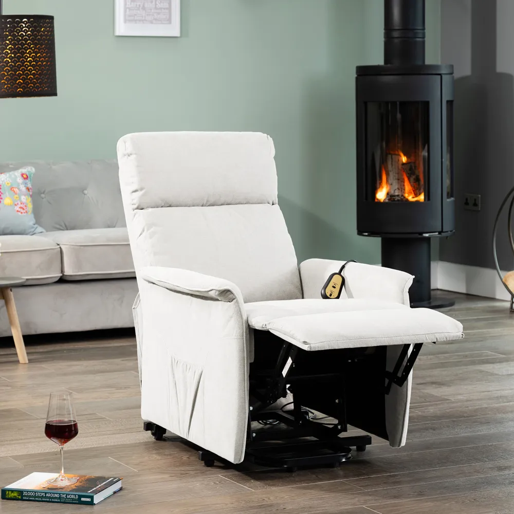 Milan Stone Recliner Chair - Grey