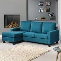 Modbury 3-Seater Reversible Corner Sofa - Teal