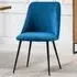 Morandi Set of 2 Dining Chairs - Blue, Velvet
