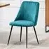 Morandi Set of 2 Dining Chairs - Teal, Velvet