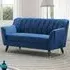 Morgan 2-Seater Sofa - Blue, Velvet
