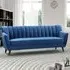 Morgan 3-Seater Sofa - Blue, Velvet