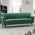 Morgan 3-Seater Sofa - Green, Velvet