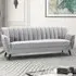 Morgan 3-Seater Sofa - Grey, Velvet