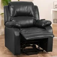 Northfield Dual Motor Riser Recliner Chair with Massage - Black