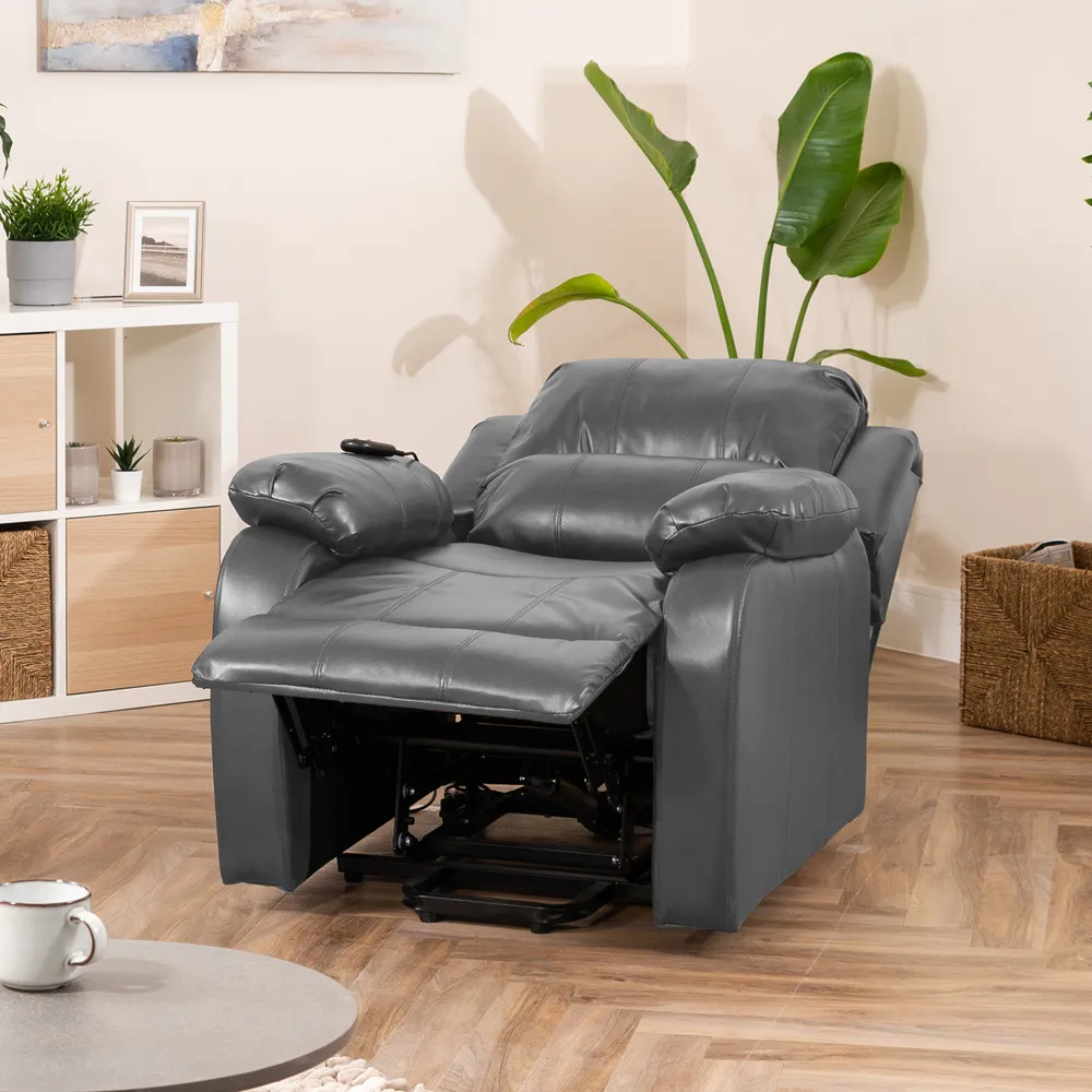 Northfield Dual Motor Riser Recliner Chair with Massage - Grey