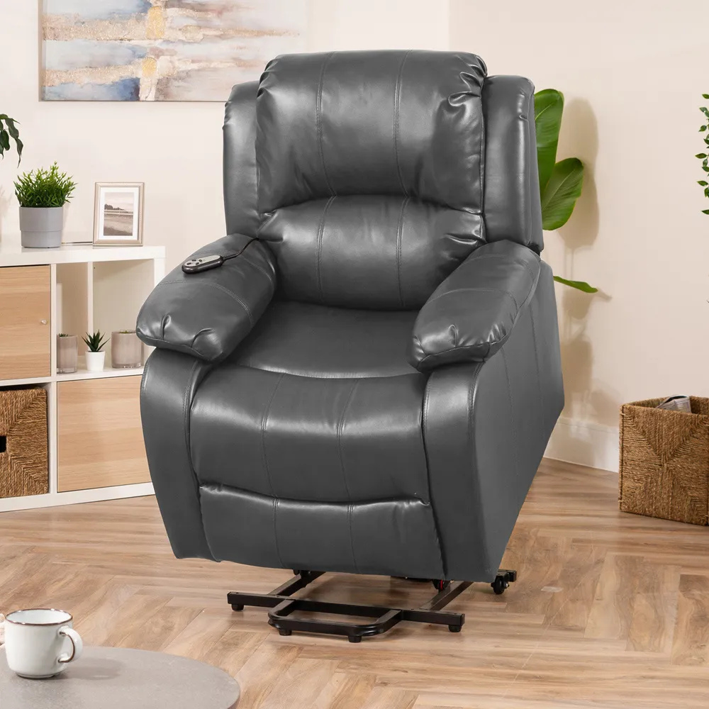 Northfield Dual Motor Riser Recliner Chair with Massage - Grey
