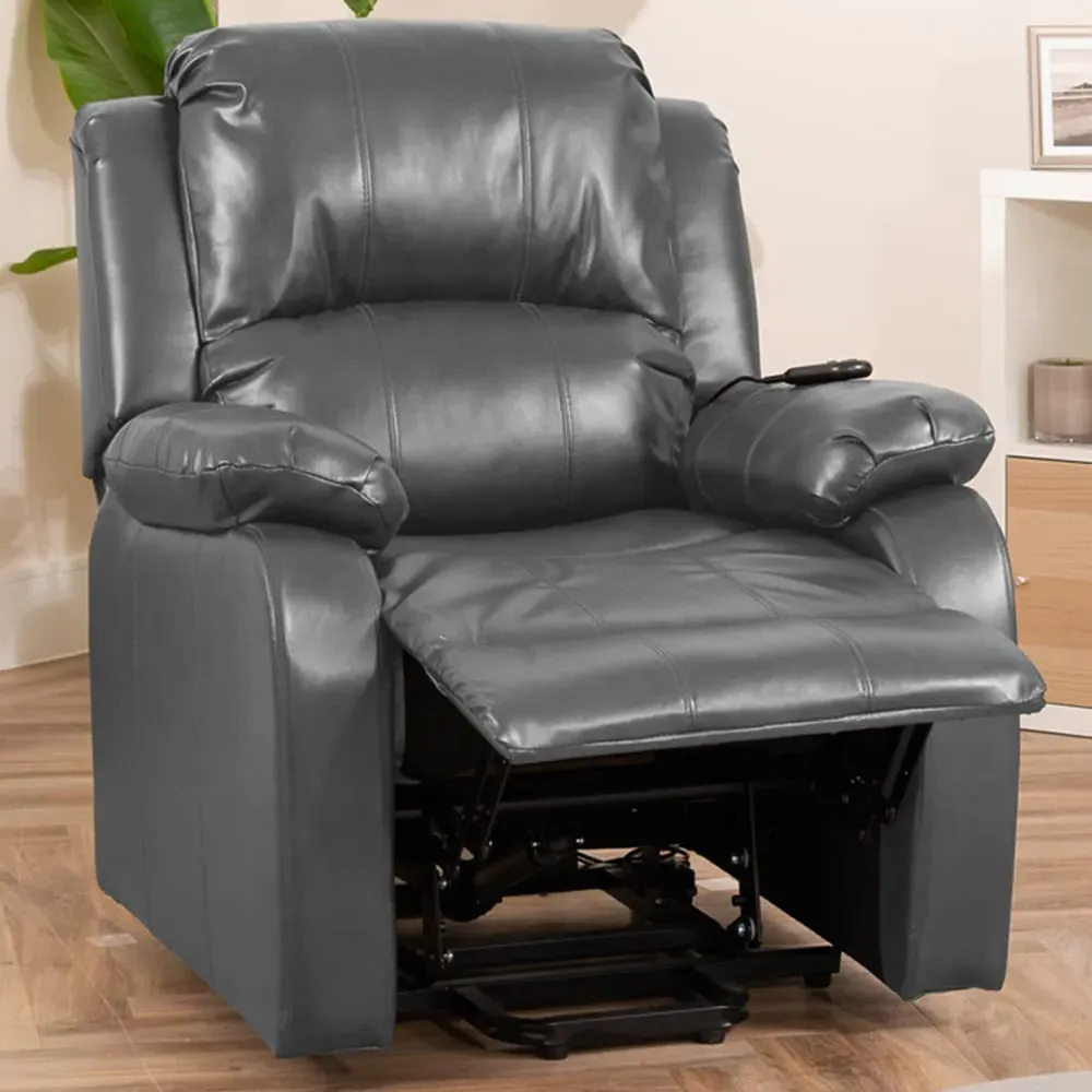 Northfield Dual Motor Riser Recliner Chair with Massage - Grey