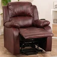 Northfield Dual Motor Riser Recliner Chair with Massage - Red