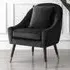 Octavia Accent Chair - Black, Velvet