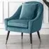 Octavia Accent Chair - Blue, Velvet