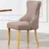 Olivola Set of 2 Dining Chairs - Dark Brown, Fabric
