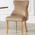 Orvino Set of 2 Dining Chairs - Brown, Velvet