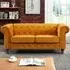 Pelham 2-Seater Sofa - Orange, Velvet