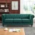 Pelham 3-Seater Chesterfield Sofa - Green, Velvet