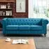 Pelham 3-Seater Chesterfield Sofa - Teal, Velvet