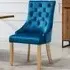 Ravenna Set of 2 Dining Chairs - Blue, Velvet