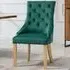 Ravenna Set of 2 Dining Chairs - Green, Velvet