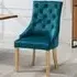Ravenna Set of 2 Dining Chairs - Teal, Velvet