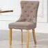 Rezzato Set of 2 Dining Chairs - Dark Brown, Fabric
