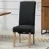 Rimini Set of 2 Dining Chairs - Black, Fabric