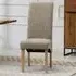Rimini Set of 2 Dining Chairs - Brown, Fabric