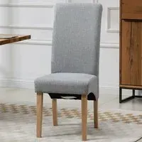 Rimini Set of 2 Dining Chairs - Grey, Fabric
