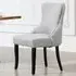 Rodello Set of 2 Dining Chairs - Light Grey, Fabric