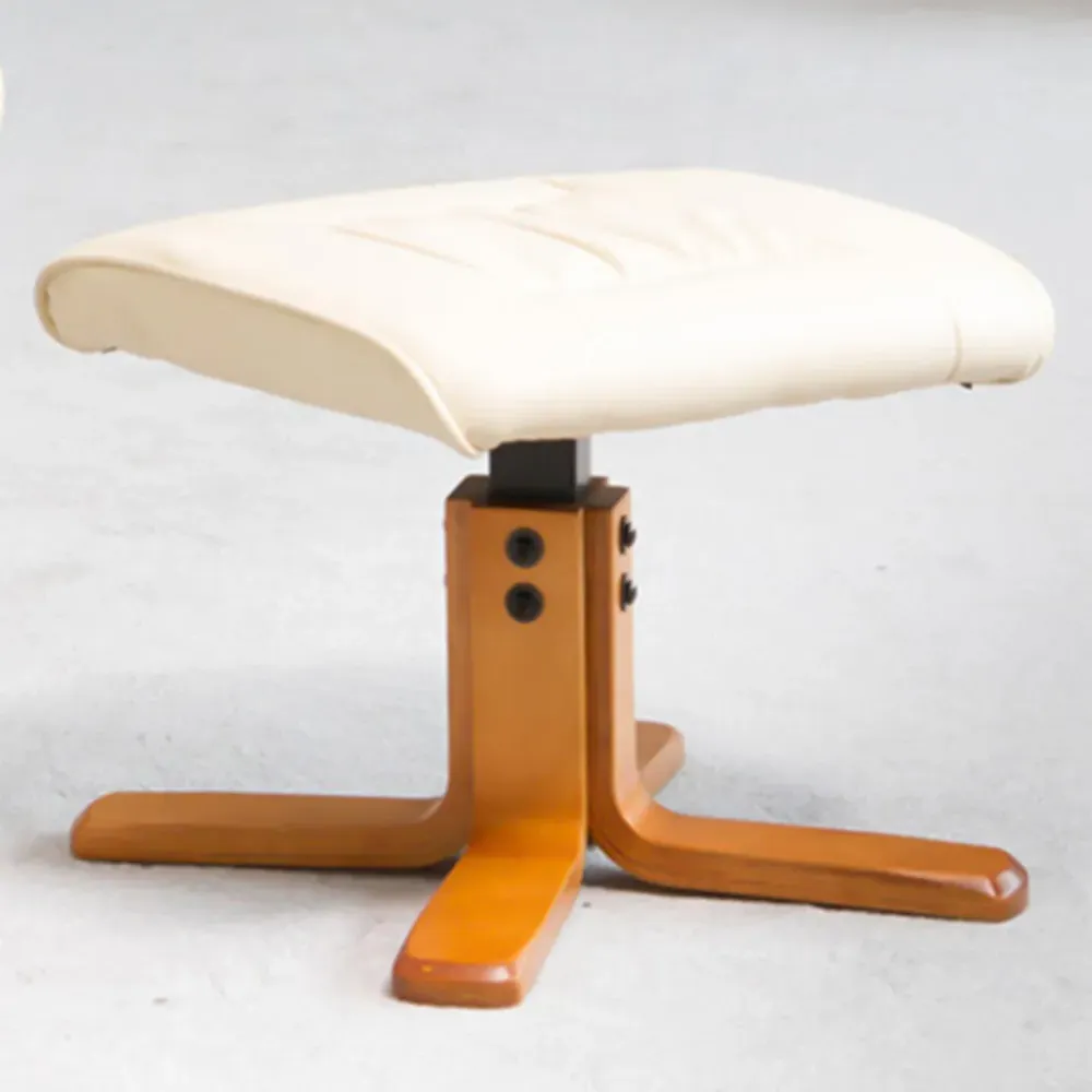 Severn Swivel Recliner Chair with Footstool - Cream