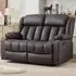 Sheridan 2-Seater Recliner Sofa with Cup Holders - Brown, Leather