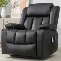 Sheridan Electric Recliner Chair with Massage and Heat - Black