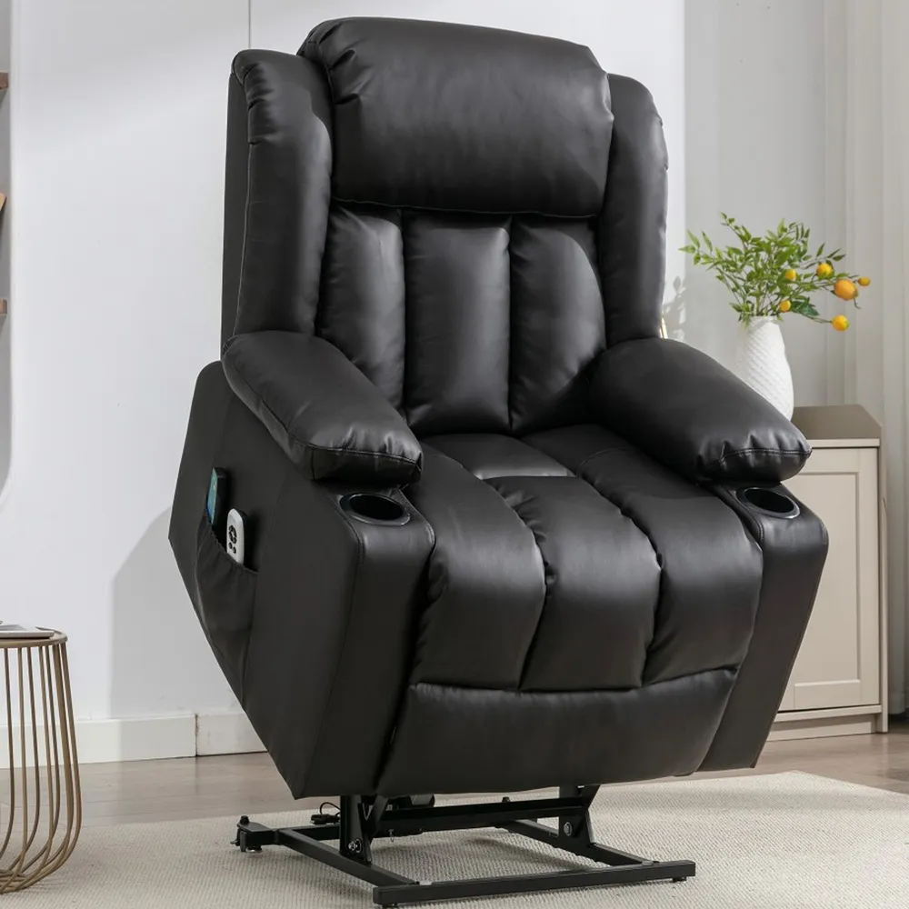 Sheridan Electric Recliner Chair with Massage and Heat - Brown