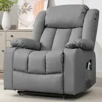 Sheridan Electric Recliner Chair with Massage and Heat - Grey