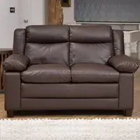Standish 2-Seater Sofa - Brown, Bonded Leather