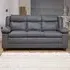 Standish 3-Seater Sofa - Grey, Bonded Leather