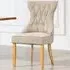 Tiana Set of 2 Dining Chairs - Light Brown, Fabric
